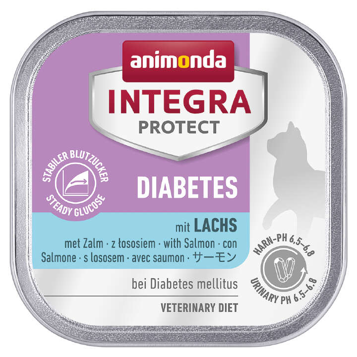 animonda Katzen-Nassfutter INTEGRA Diabetes Adult mit Lachs